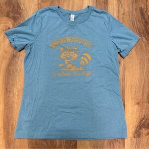 Undiagnosed but something ain't right Shirt Funny T-Shirt Raccoon ADHD Ladies S